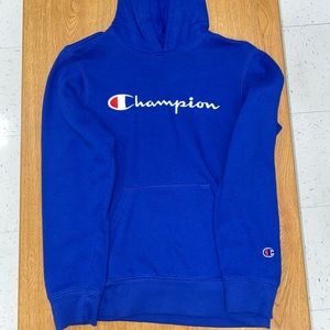 Blue Champion Kids Hoodie